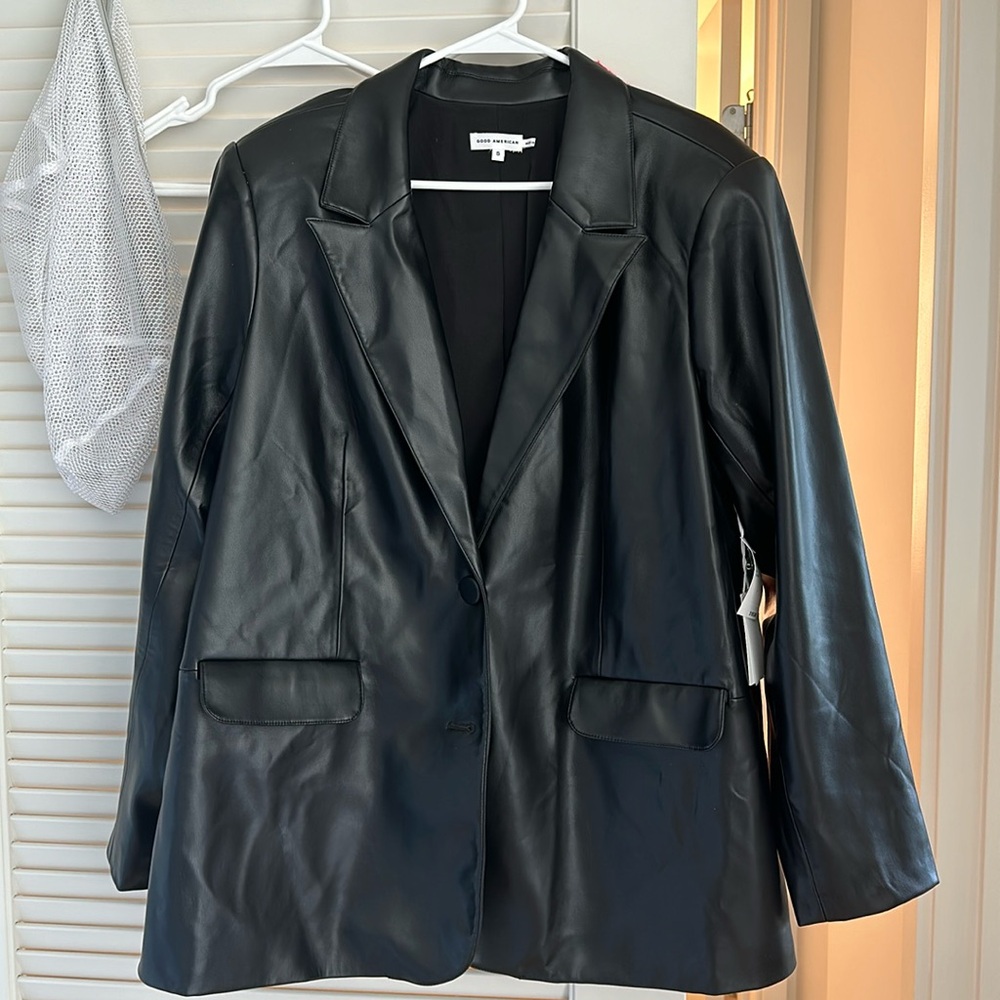 Good American better than leather blazer
